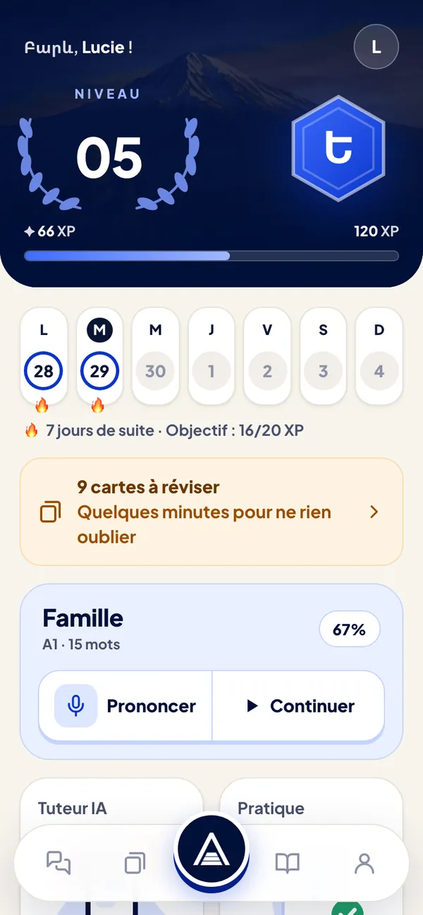 Ton parcours du jour